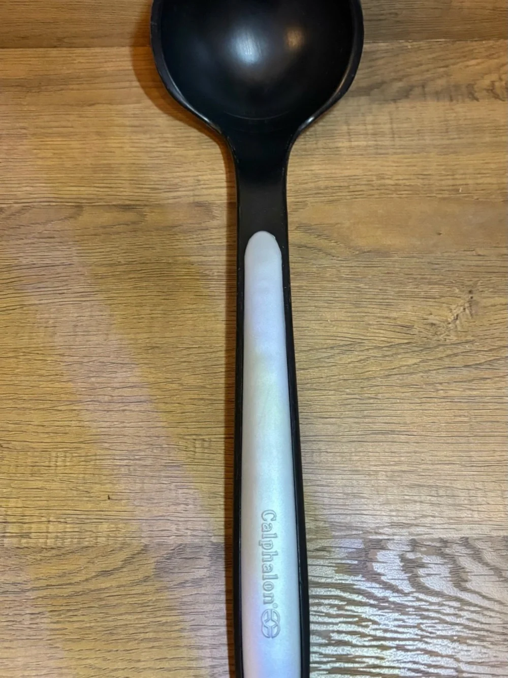 Calphalon Nylon & Silicone Long Handle Black & Grey Ladle‎ 13”